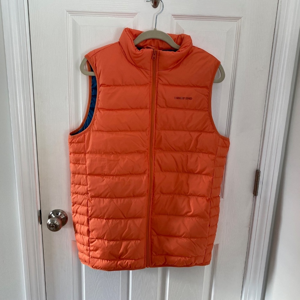 Mens Lands' End Down Puffer Vest